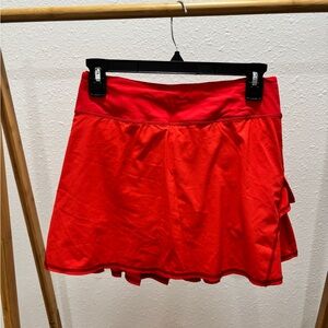 Lululemon Athletica Vibrant Red Mini Skirt
